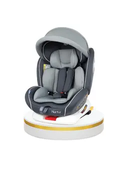 Nurtur Ultra Baby Kids 4in1 Car Seat 360 Rotation ISOFIX 9Level Adjustable Headrest and Canopy 0 months to 12 years Upto 36kg 