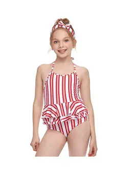 Girls Swimming Suit Set 128cm 