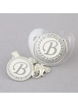 Baby Letter Shiny Diamond Pacifier 