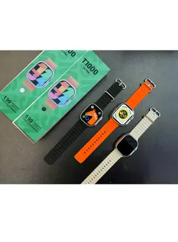 3Piece T1000 ultra smart watch 1.99 Infinite Display Wireless Charging Watch 
