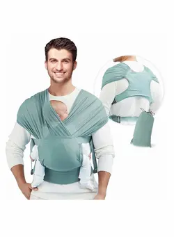 Baby Wrap Carrier Slings, Adjustable Baby Carrier Newborn to Toddler Original Stretchy Infant Sling, Perfect for Newborn Babies and Children up to 35 lbs 