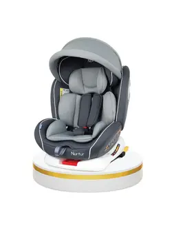 Nurtur Ultra Baby Kids 4in1 Car Seat  360  Rotation  ISOFIX  9Level Adjustable Headrest and Canopy  0 months to 12 years  Upto 36kg Official Nurtur Product 