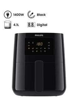 Essential Air Fryer, Analogue 4.1 L 1400.0 W Hd9252/90/91 Black 