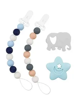 2-Piece Silicone Pacifier Clip 