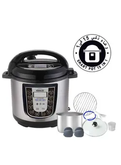 Generaltec 15 In 1 Digital Electric Pressure Cooker with 304 (18/8) Stainless Steel Inner Pot & Housing 