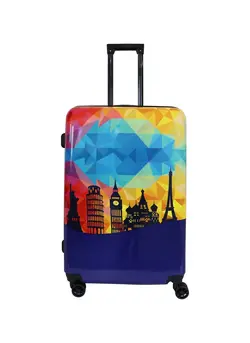 Seven Wonders Hard Shell Spinner Wheels Trolley Luggage 24 Inches 