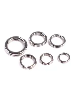 100-Piece Stainless Steel Double Loop Split Ring 20*10*20cm 