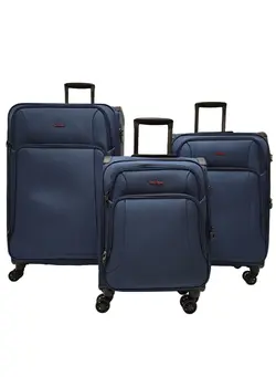 Lightweight Soft Shell Luggage Set of 3 Expandable Suitcase - Trolley Bags for Travel with 4 Double Wheels & TSA Lock 
