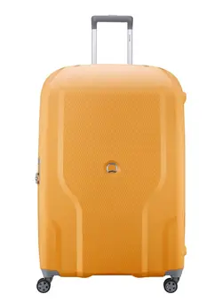 Delsey Clavel 83cm Hardcase 4 Double Wheel Expandable Check-In Luggage Trolley Yellow - 00384583005 