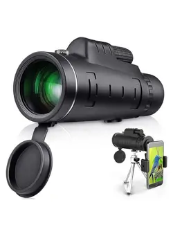 COOLBABY Monocular Telescope, 40X60 High Power HD Monocular with Smartphone Holder and Tripod for Hiking  Fishing Hunting  Bird Watching  Travelling and Other Outdoor Activities 