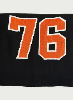 Logo Textured Scarf 