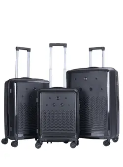 Trolley Luggage PP Hard Side 3 PCS Set Luggage Bag with TSA Lock Travel Suitcase 