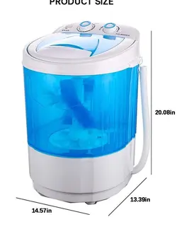 لوازم برقی خانگی کفش شور Shoe Washing Machine Small Household, Portable Lazy Washing Machine, 360° Cleaning, 10 Minutes Fast Cleaning, Safe Material Does Not Hurt Shoes Blue/White 