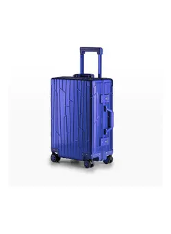 Ultra-Light Expandable Spinner Wheels Hardside Luggage Trolley Blue 
