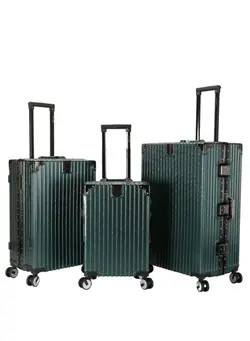 PC Hard Side Zipperless Luggage Set of 3 PCS TSA Lockable Travel Suitcase 
