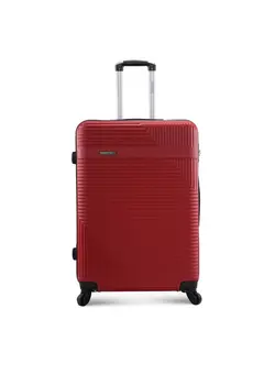 Neto Cabin Size ABS Hardside Spinner Luggage Trolley 20 Inch Red 