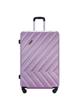 Pablo ABS Hardside Spinner Check In Medium Luggage Trolley 24 Inch Pink 
