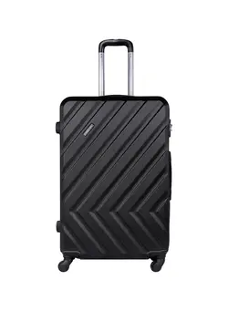 Pablo ABS Hardside Spinner Check In Large Luggage Trolley 28 Inch Black 