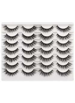 Manga Lashes Natural Look Anime Lashes Cosplay False Eyelashes with Clear  Band 3D Wispy Eyelashes Asian Japanese Korean Style Manhua Lashes Look Like