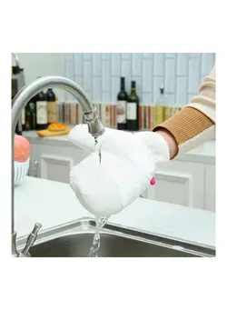 ظروف و تجهیزات آشپزخانه اکسسوری و تجهیزات آماده سازی Household Kitchen Clean Non-Oil Gloves White 