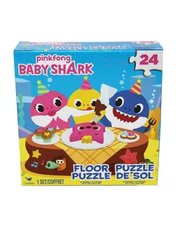 پازل سایر Games 6054915 Baby Shark 24Pc Floor Puzzle, Multi Colour 