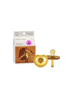 تغذیه و نگهداری کودک پستانک 2 pack of natural rubber baby pacifiers 12 Months and Above 