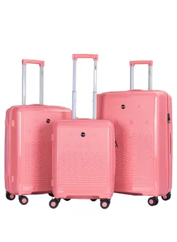 چمدان و ساک مسافرتی ست چمدان Trolley Luggage PP Hard Side 3 PCS Set Luggage Bag with TSA Lock Travel Suitcase 