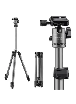 لوازم جانبی فیلم‌برداری و عکاسی سایر K&F CONCEPT 66.1in Camera Stand Aluminum Alloy Tripod Portable Tripod Stand with Ball Head 8 kg/ 17.63lbs Load Capacity Lightweight Tripod for Cameras 