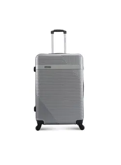 چمدان و ساک مسافرتی چمدان تک Neto ABS Hardside Spinner Check In Large Luggage Trolley 28 Inch Silver 