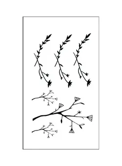 زیبایی و آرایش سایر Waterproof Fashionable Temporary Tattoo Sticker Black 