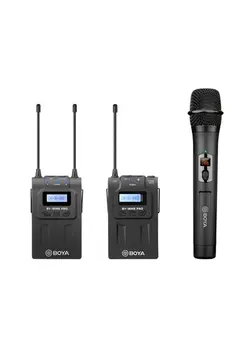میکروفون سایر BY-WM8 PRO K4 UHF Dual-Channel Wireless Microphone System 