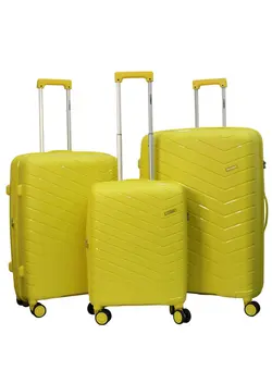 چمدان و ساک مسافرتی ست چمدان 3 Pieces PP Hardside 360 degree Spinner Wheels Trolley Luggage Set with TSA Lock 20/24/28 Inch 