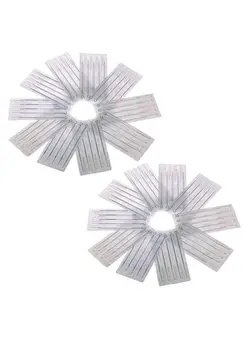 زیبایی و آرایش سایر 100-Piece Professional Permanent Tattoo Round Liner Needle Set Silver 