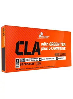 مکمل‌های ورزشی آمینو اسید Olimp CLA with Green Tea Plus L-Carnitine Weight Loss Supplement 60 capsules