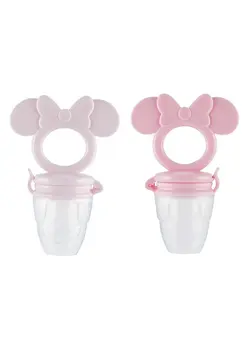 تغذیه و نگهداری کودک پستانک Mickey And Minnie Teether With Fruit Feeder Safe And Durable Design For Soothing Your Baby'S Teething Pains 