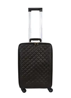 چمدان و ساک مسافرتی چمدان تک Leather Spinner Wheels Trolley Luggage Small 