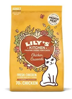 غذا غذای گربه Lily's Kitchen Chicken Casserole Dry Cat Food 2 kg 