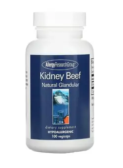 مکمل‌های تقویتی و تنظیمی پاکسازی و سم‌زدایی Kidney Beef Natural Glandular 100 Vegicaps