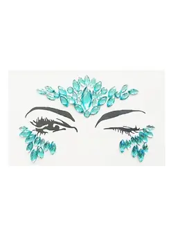 زیبایی و آرایش سایر Face Gems Temporary Tattoo Sticker Green 