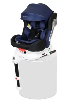 لوازم حمل صندلی اتومبیل Nurtur Liberty Baby 4 in 1 Car Seat   Leg Support  ISOFIX  10-level Adjustable Backrest with Canopy  Upto 36kg Dark Blue 