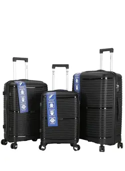 چمدان و ساک مسافرتی ست چمدان Trolley Luggage 3 Pieces Set PP Hard Side Bag 360 Degree Spinner Wheels Trolley Luggage Set with TSA Lock 