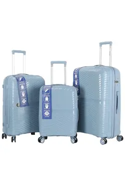 چمدان و ساک مسافرتی ست چمدان Trolley Luggage 3 Pieces Set PP Hard Side Bag 360 Degree Spinner Wheels Trolley Luggage Set with TSA Lock 