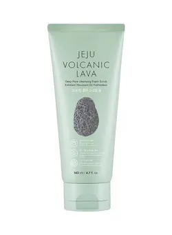 پاک کننده لایه بردار و اسکراب Jeju Volcanic Lava Deep Pore Cleansing Foam Scrub Multicolour 140ml 