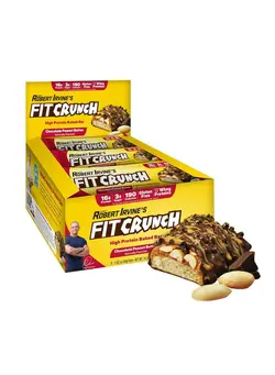 مکمل‌های ورزشی تنقلات و نوشیدنی‌های ورزشی Fit Crunch Protein Bar 46gm Chocolate Peanut Butter  1x9