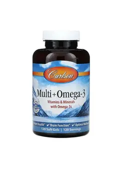 ویتامین و ساپلیمنت مکمل‌های گوارشی Multi  Omega3 120 Soft Gels