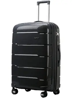 چمدان و ساک مسافرتی ست چمدان Luggage Medium 24 trolley bag PP Lightweight Carry-on Suitcase, Large Storage Space, Adjustable Gear Lever, Anti theft double zipper (Black) 