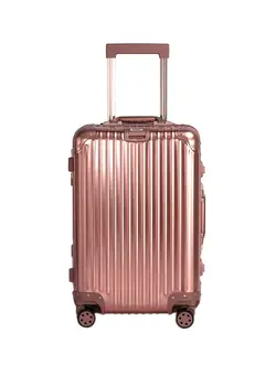 چمدان و ساک مسافرتی چمدان تک 20-Inch Boulder Superior Full Aluminium Ultra-Light Hardside Expandable Built-In TSA Lock Zipperless Luggage With Spinner Wheels Rose Gold 