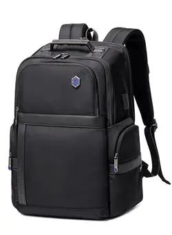 کیف، کوله‌پشتی و چتر کیف و کوله لپ تاپ Business Backpack for Men Laptop Bag with 6 Multi-function Pockets Office Travel Backpack Multi Pocket Anti Theft Water Resistant Backpack with USB Port YKK Zipper B00449 Black 