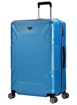 چمدان و ساک مسافرتی چمدان تک Hard Case Travel Bag Large Luggage Trolley Polycarbonate Lightweight Suitcase 4 Quiet Double Spinner Wheels With Tsa Lock KJ84 Bright Blue 