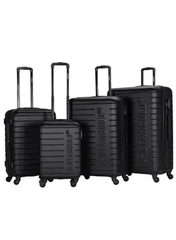 چمدان و ساک مسافرتی ست چمدان 4 Pack Of Hardside Spinner Number Locked Luggage Trolley 